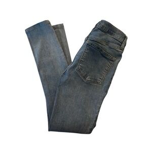 Free‎ People High Rise Skinny Jeans Blue Wash Size 25